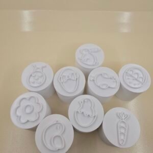 3D Printing Service — Cylindrical stamps with embossed designs — Tool accessory — PLA or ABS — FDM — Miami, Florida