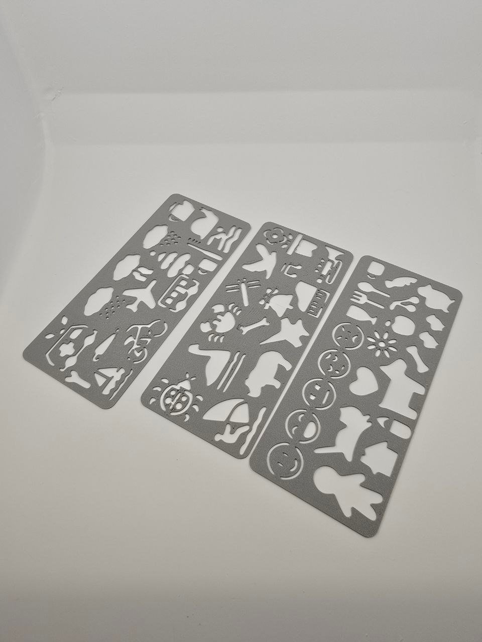 3D printed stencil sheets — material finish by Custom3Dmodel