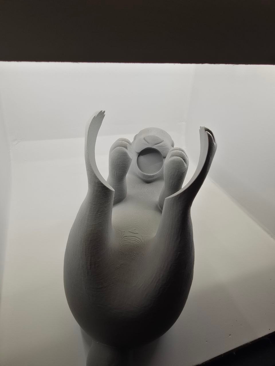 3D printed rabbit figurine — Miami production by Custom3Dmodel