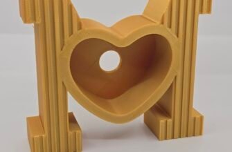3D Printing Service — Letter shape with heart cutout — Decorative item — PLA — FDM — Miami, Florida