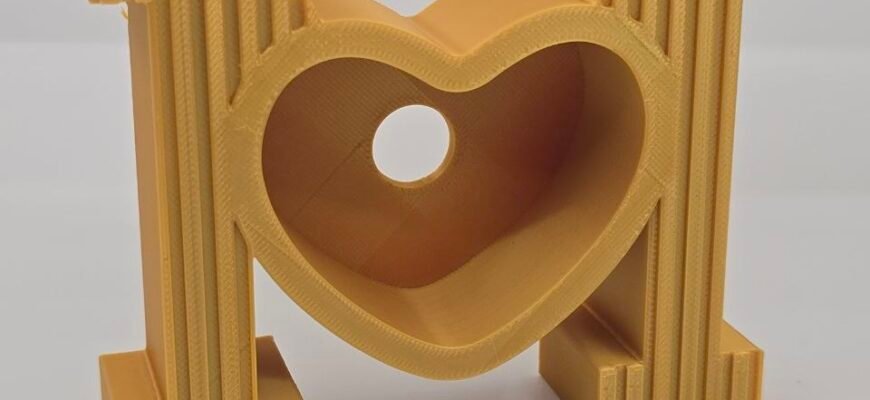 3D Printing Service — Letter shape with heart cutout — Decorative item — PLA — FDM — Miami, Florida