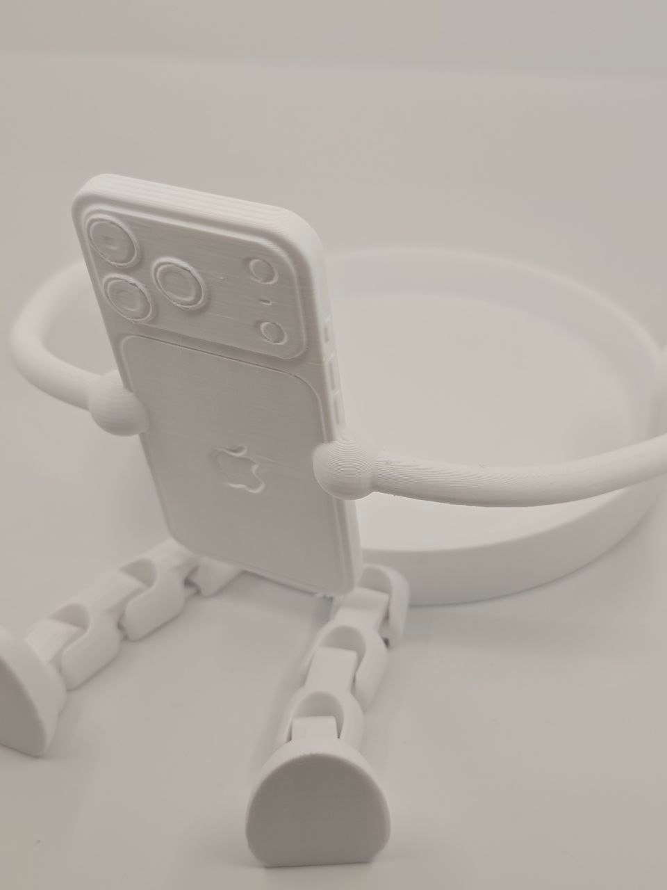 3D printed phone holder Miami — close-up detail by Custom3Dmodel