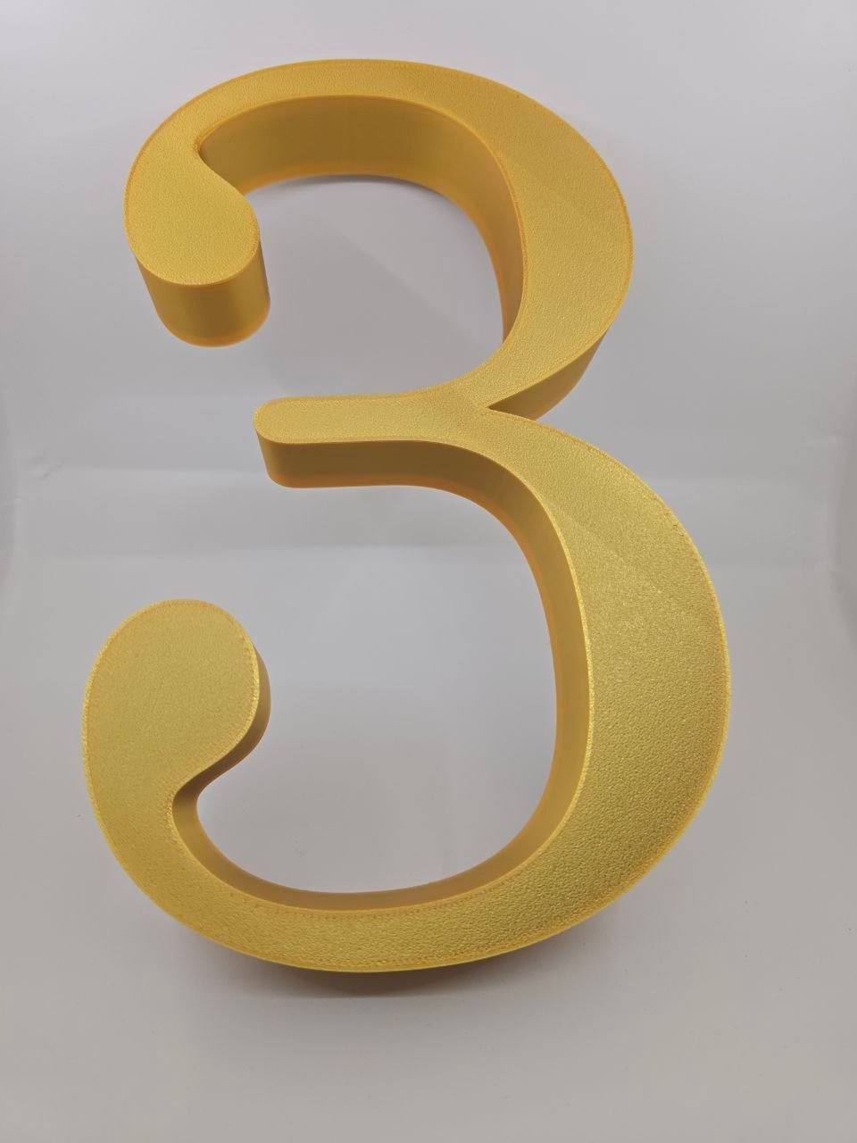 3D printed decorative signage — close-up detail by Custom3Dmodel