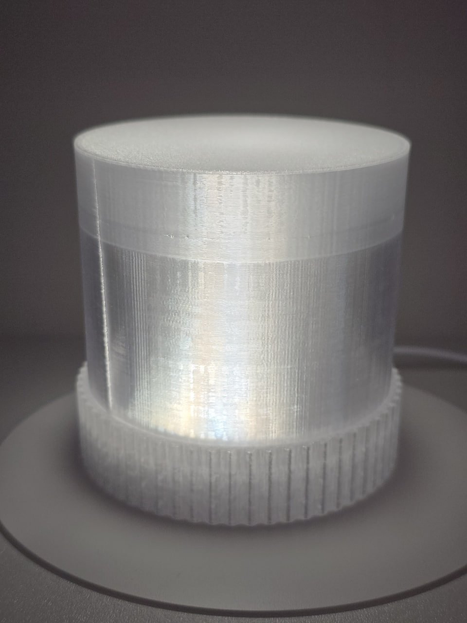 custom 3D printed lamp Miami — lamp, Lamp, LED light diffuser, Cylindrical container (photo 5)