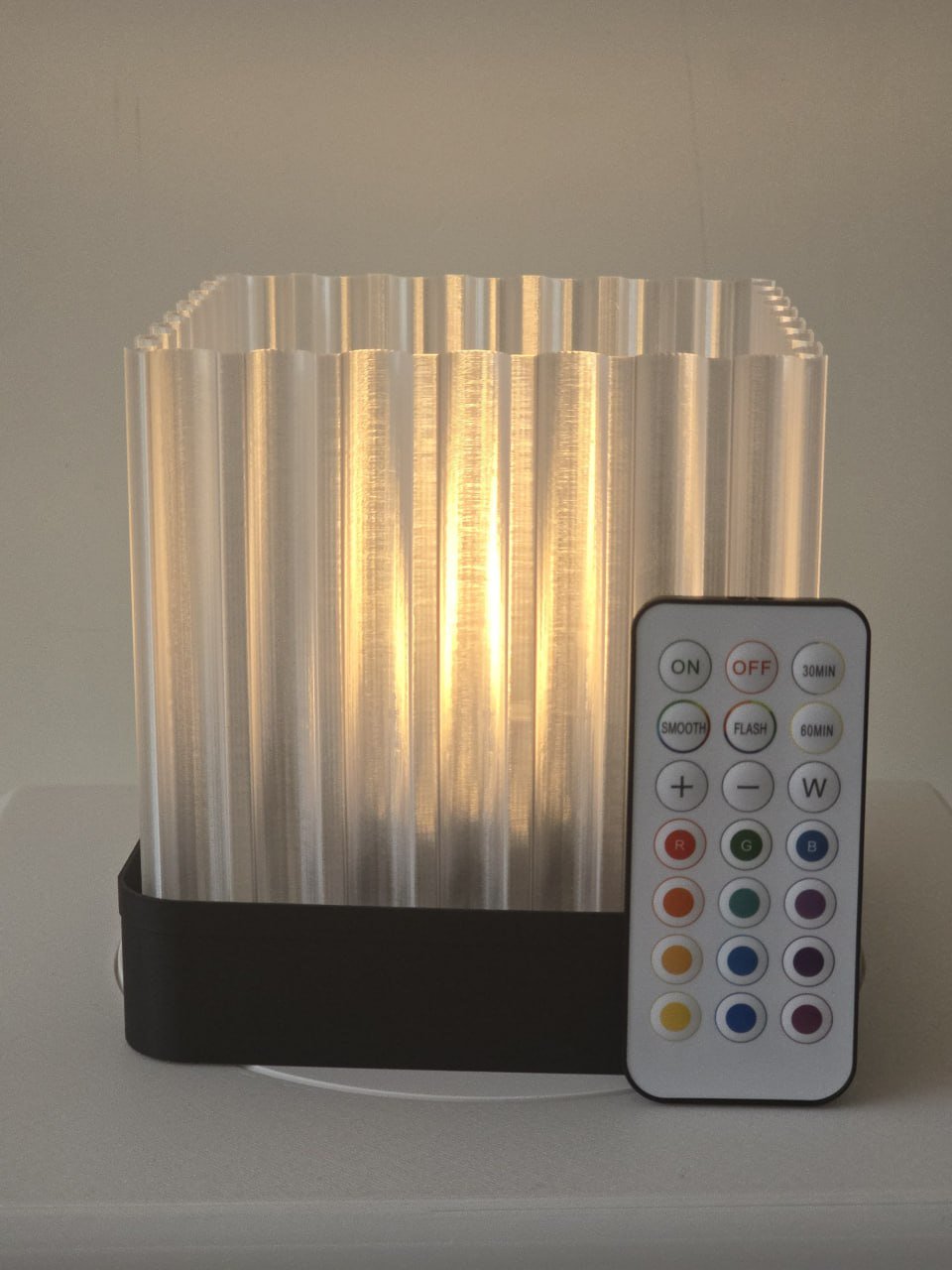 custom 3D printed lamp Miami — Lamp, lampshade with remote control, lamp, table lamp, Light fixture