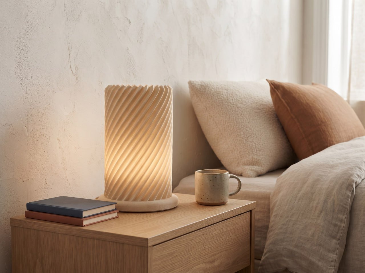 custom 3D printed vase Miami — Vase, Cylindrical object, Vase or decorative container, cylinder, Lamp (photo 4)