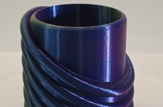 3D Printing Service — Cylindrical container with spiral design — Decorative item or functional part — PLA or ABS — FDM — Miam