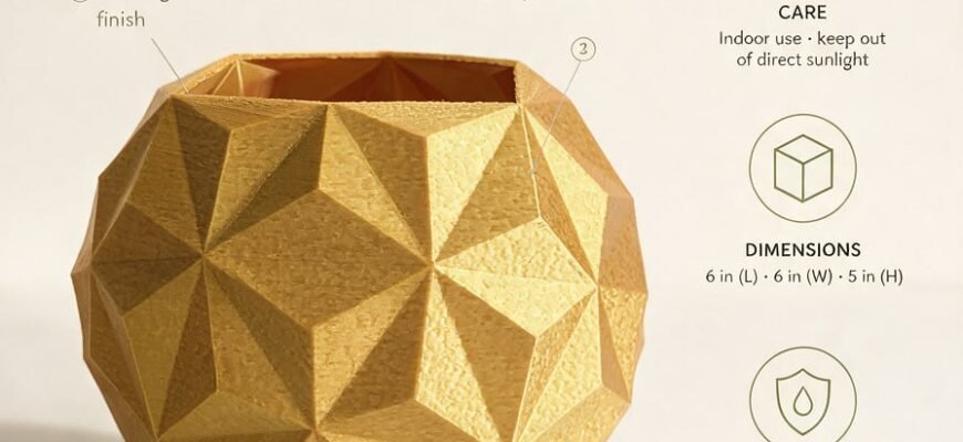 3D Printing Service — planter — decorative item — PLA — FDM — Miami, Florida