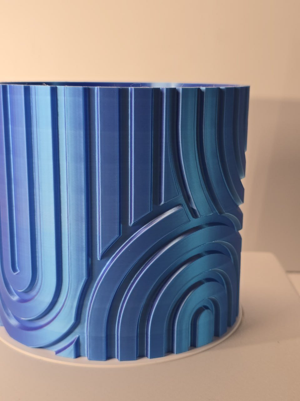 custom 3D printed planters Miami — Planter, Pot, cylindrical container or decorative holder, Cylindrical object, Cylindrical container, Cylindrical object with geometric patterns, Plant Pot (photo 5)