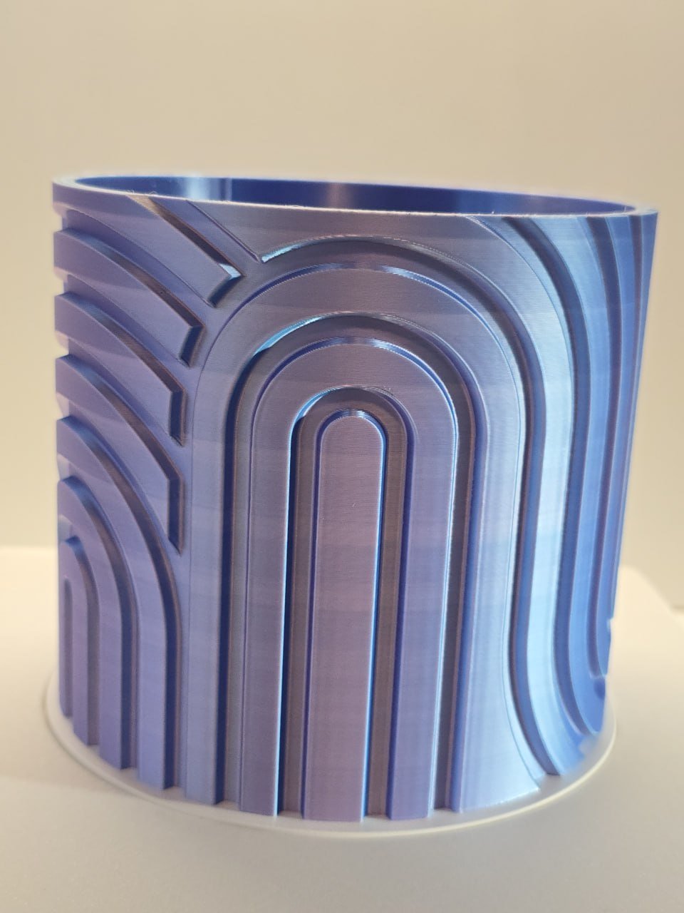 custom 3D printed planters Miami — Planter, Pot, cylindrical container or decorative holder, Cylindrical object, Cylindrical container, Cylindrical object with geometric patterns, Plant Pot (photo 3)