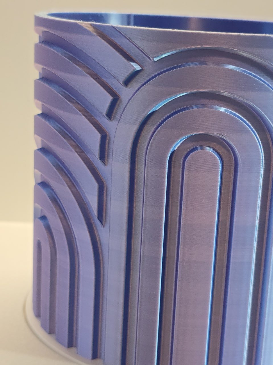 custom 3D printed planters Miami — Planter, Pot, cylindrical container or decorative holder, Cylindrical object, Cylindrical container, Cylindrical object with geometric patterns, Plant Pot (photo 4)