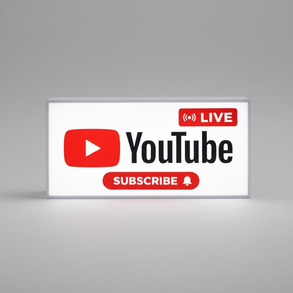 Custom 3D printed illuminated branded display