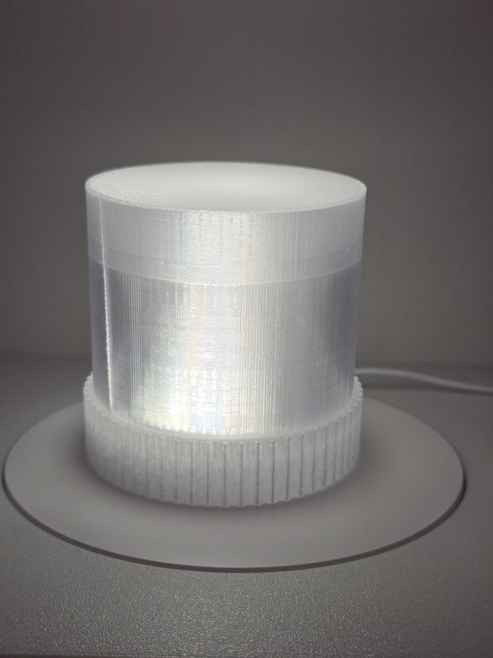 custom 3D printed lamp Miami — lamp, Lamp, LED light diffuser, Cylindrical container (photo 4)